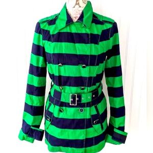 Tommy Hilfiger stripe trench coat Jacket Small